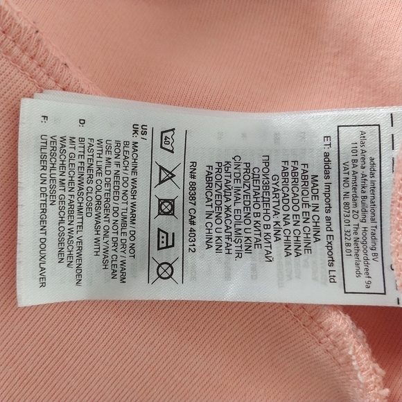 Adidas I Am Sport Game Day Crop Hoodie Peach L - Picture 7 of 13